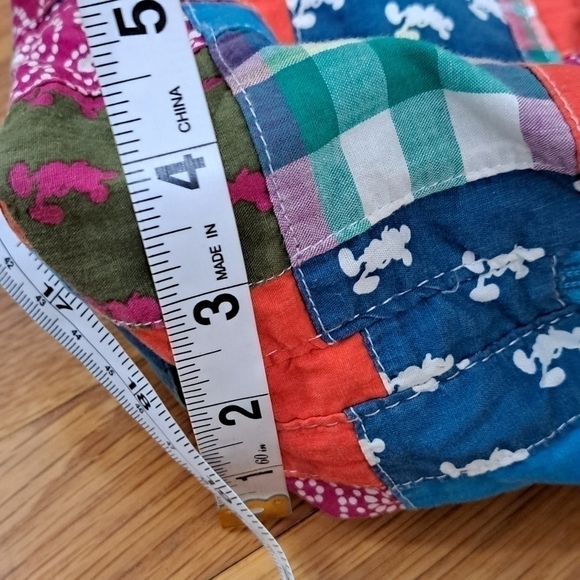 Authentic Disney Parks Backpack Madras Plaid Quilted Fabric 12" x 11" x 4" - Picture 15 of 15